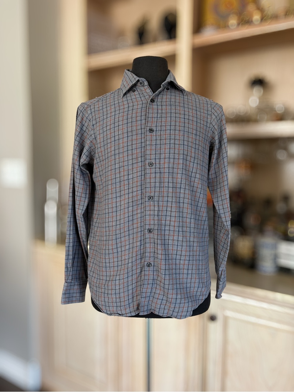 Hart Schaffner Marx Plaid Cotton Button Down